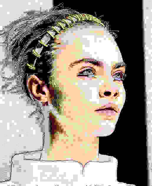 Cara眼妝之九：裸色眼影+粗眉