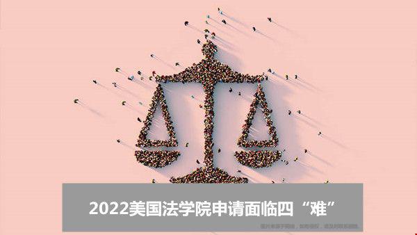 2022美國法學(xué)院申請面臨四“難”