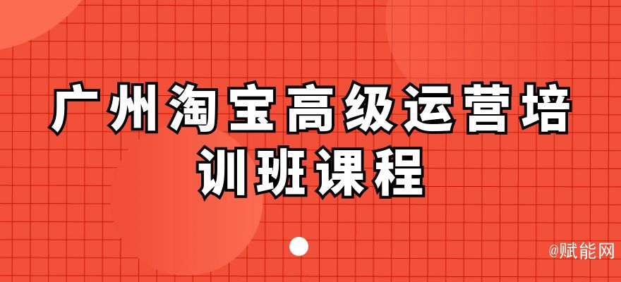 廣州淘寶高級(jí)運(yùn)營(yíng)培訓(xùn)班課程